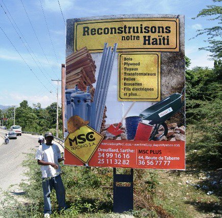 MSC Trading, MSC Plus, Reconstuisons notre Haiti Billboard Sign by DigiLab Haiti
